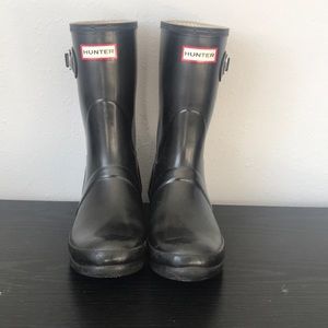 Original Black short Hunter boots